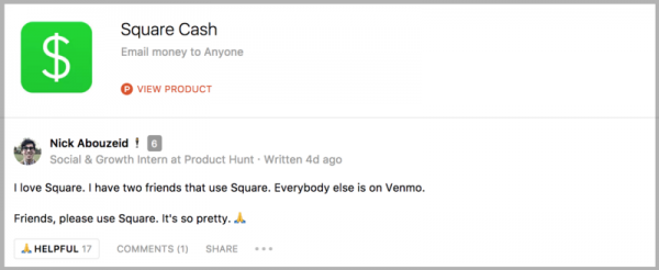 Square Cash on Product Hunt - Products you never use